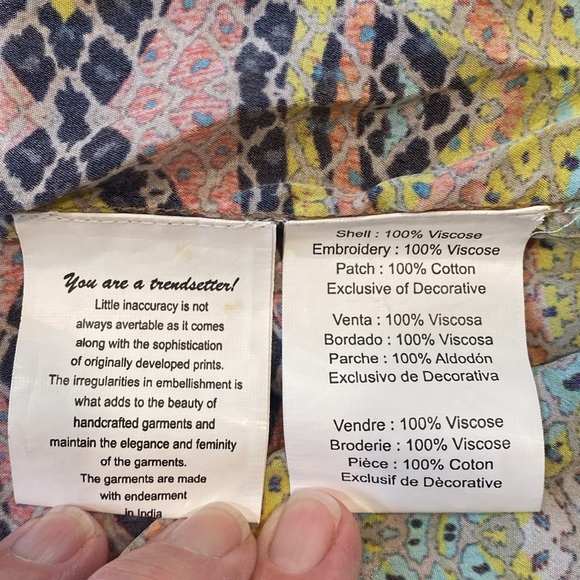 Anthropologie Bhanuni By Jyoti Georgia Embroidered Maxi Dress Sz 0‎ - Picture 7 of 7